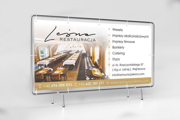 Restauracja leśna baner