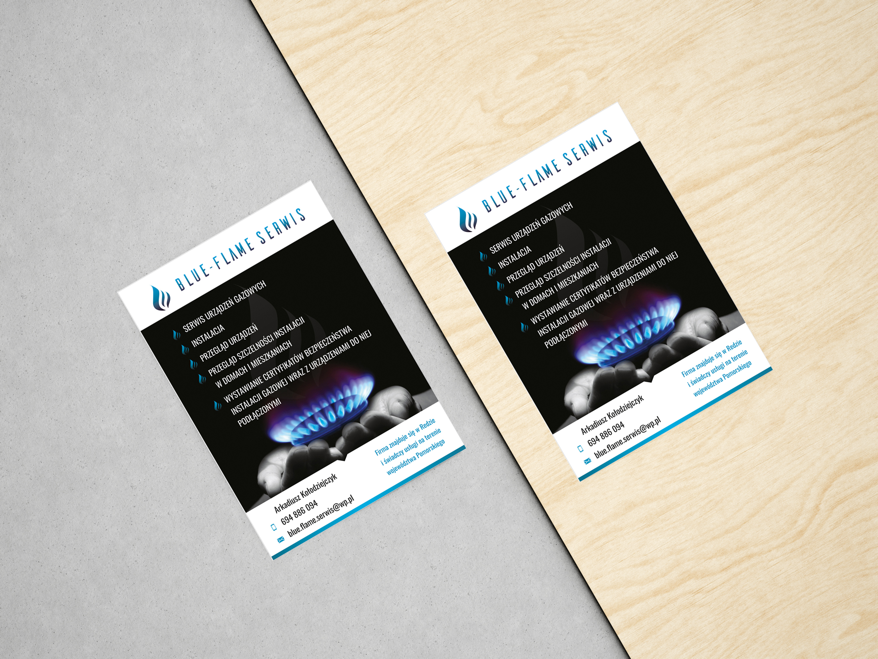 Ulotka Blue Flame
