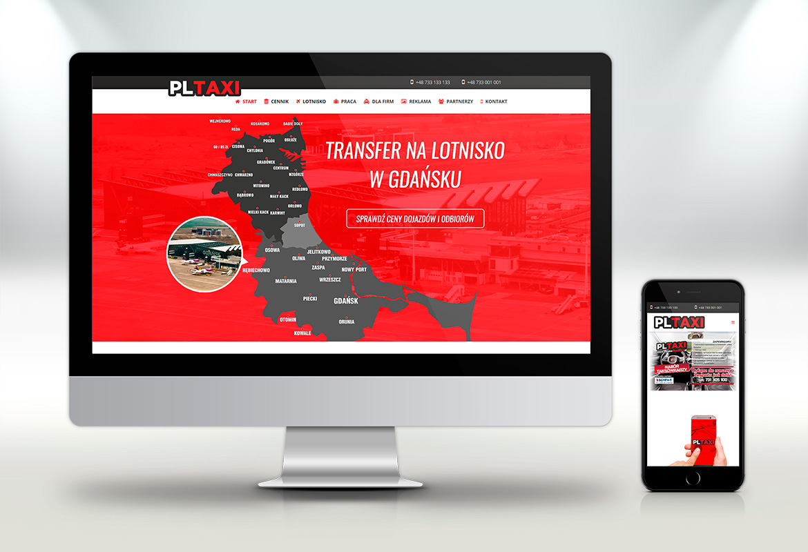 Strona internetowa PL Taxi