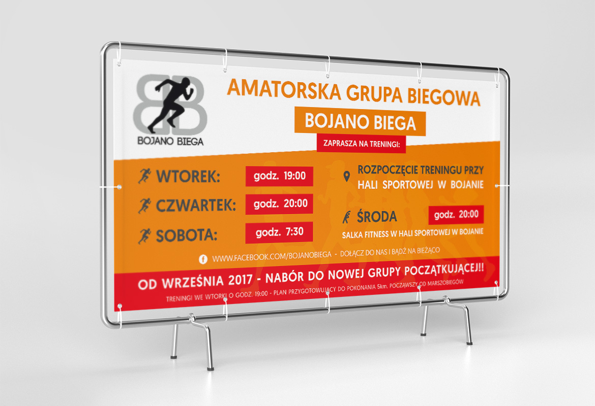 Baner reklamowy Bojano Biega