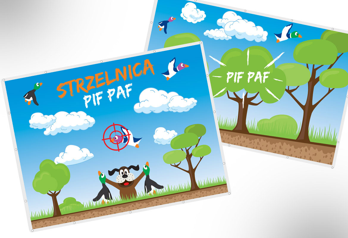 Baner Strzelnica Pif Paf