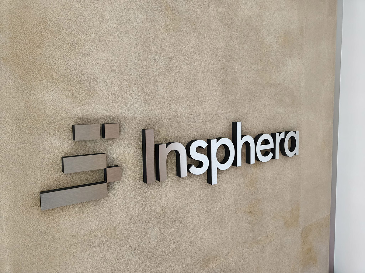 Litery 3D - styrodur i dibond szczotkowany