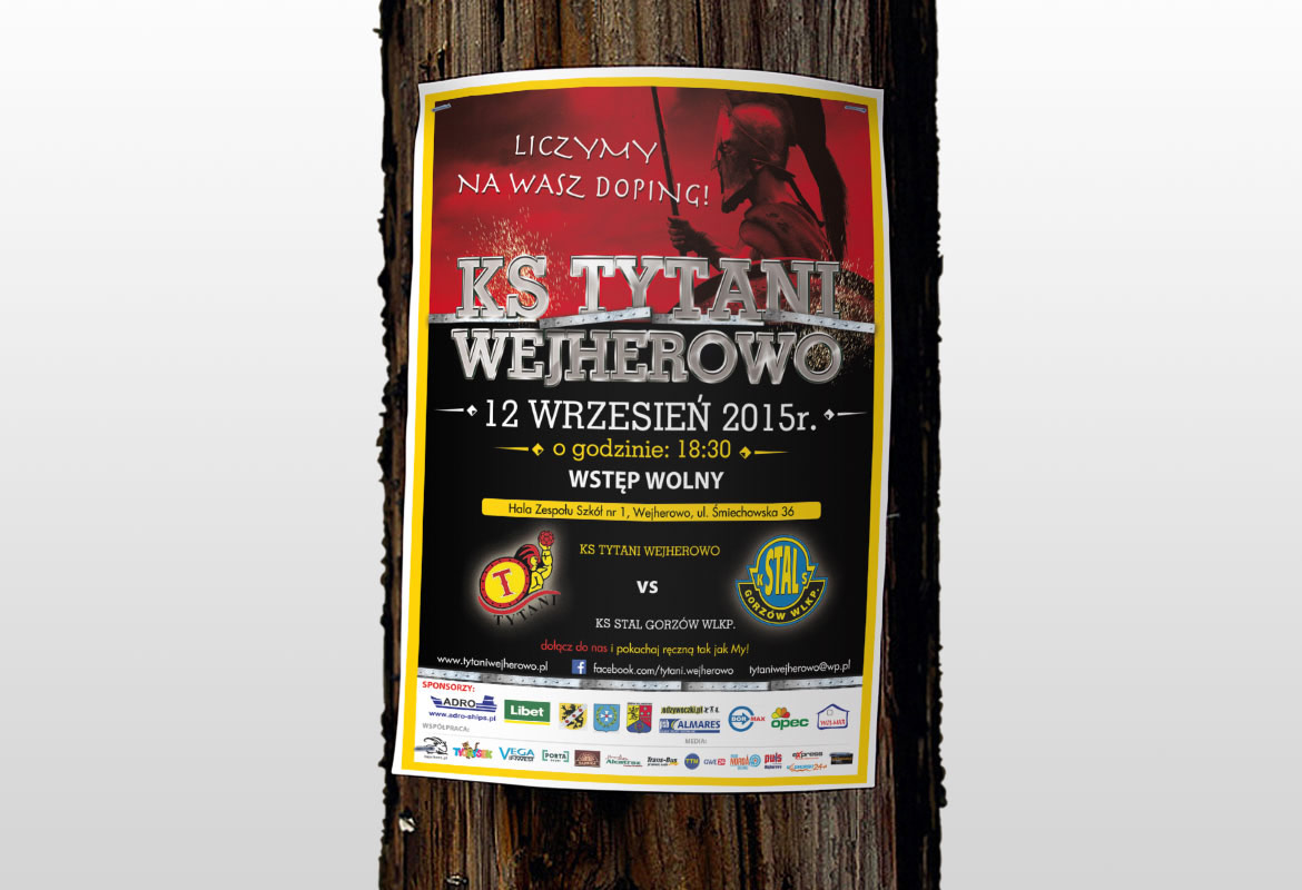 Plakat KS Tytani Wejherowo