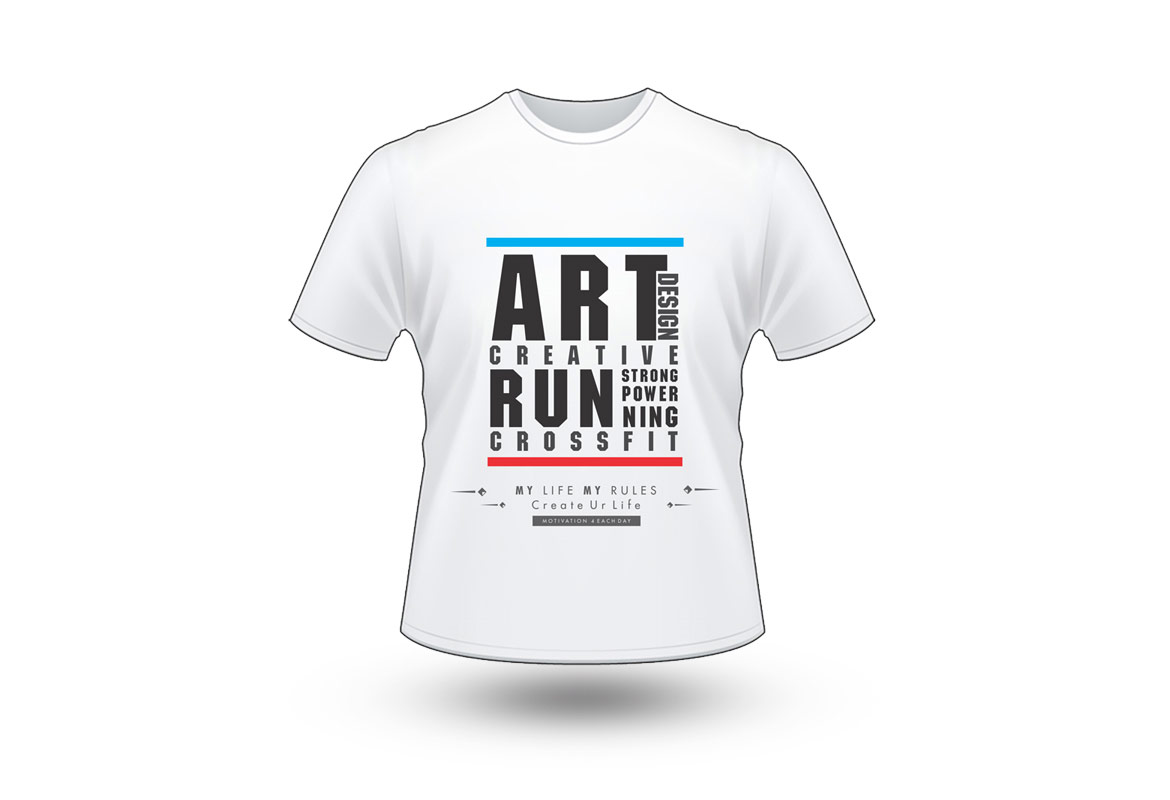 T Shirt Koszulka Design Run Art 1 Piksel