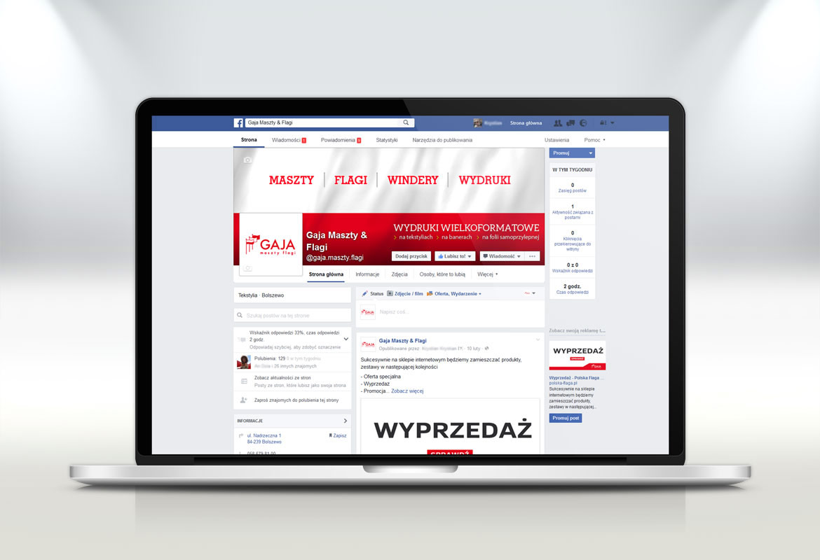 Fanpage Gaja Maszty, flagi