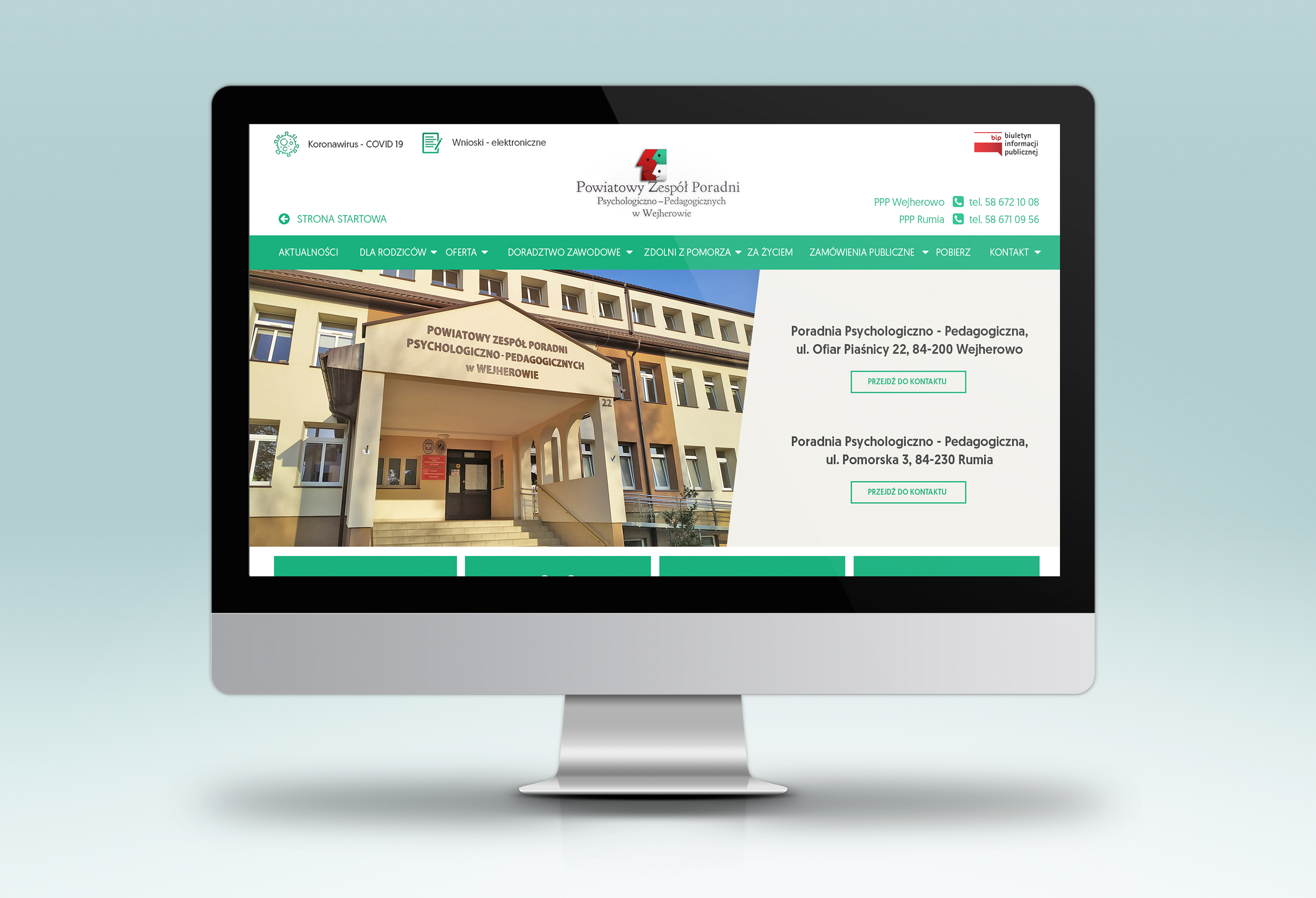 Strona internetowa Powiatowy Zespół Poradni