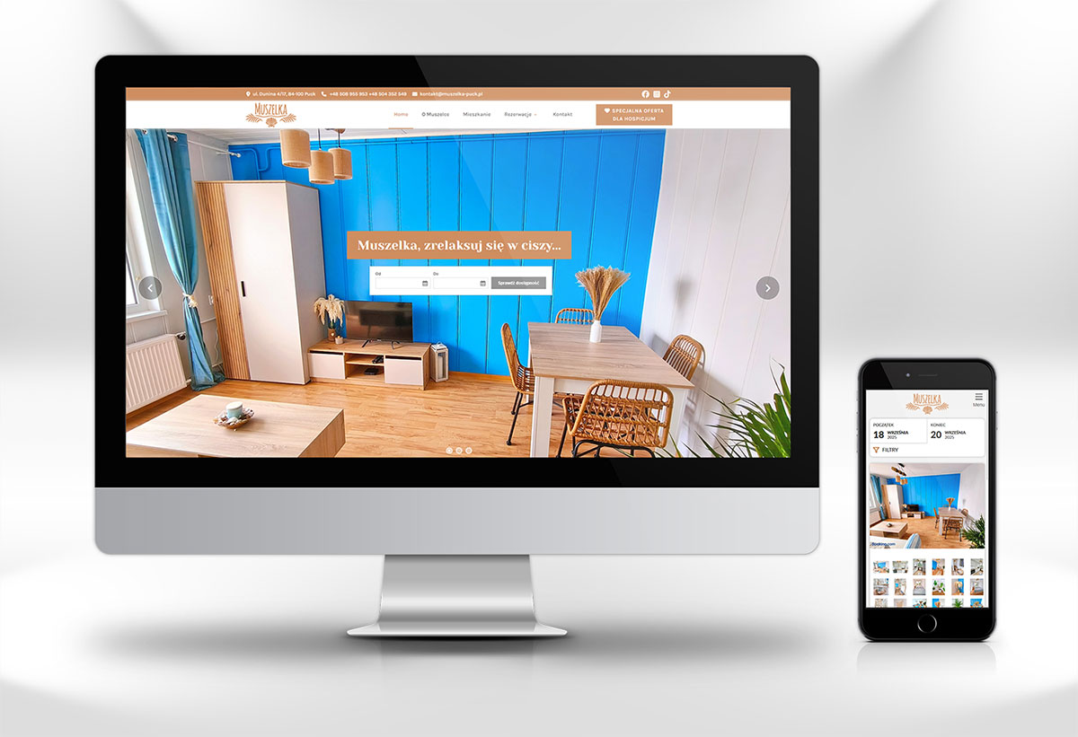 Strona internetowa dla Muszelka Puck