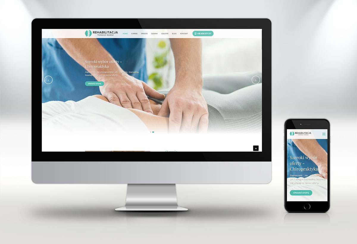 Strona internetowa T. Rabsz - Chiropraktyk