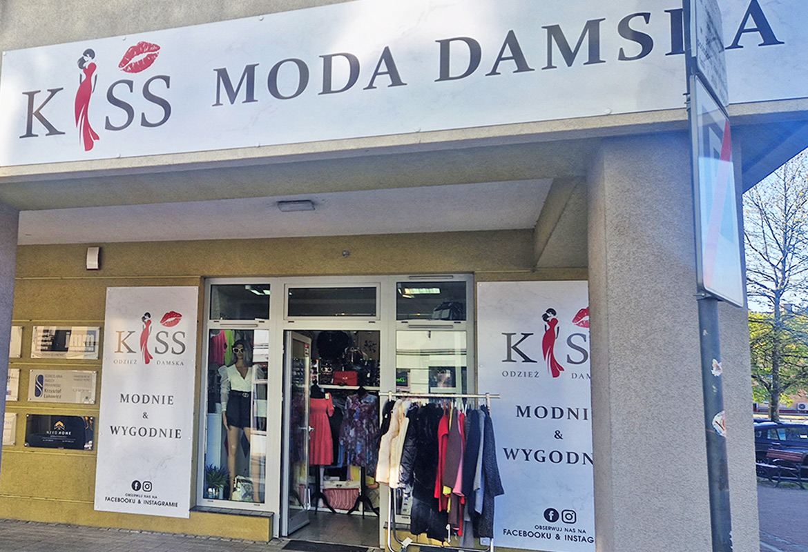 Szyld Kiss Moda Damska
