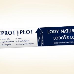 Baner Szprot przez płot