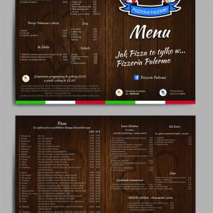 Karta menu Palermo 