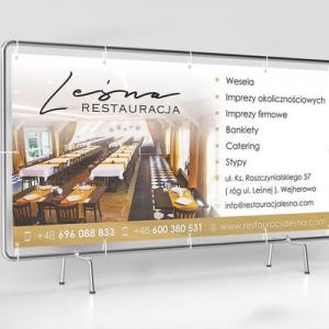 Restauracja leśna baner