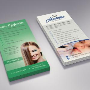 Ulotka Madame i Studio Fryzjerskie