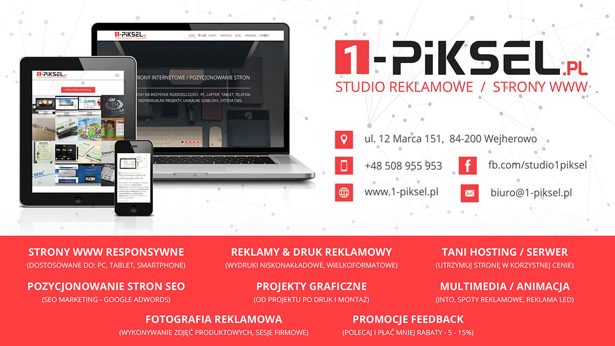 Strona Www Tło 1 Piksel