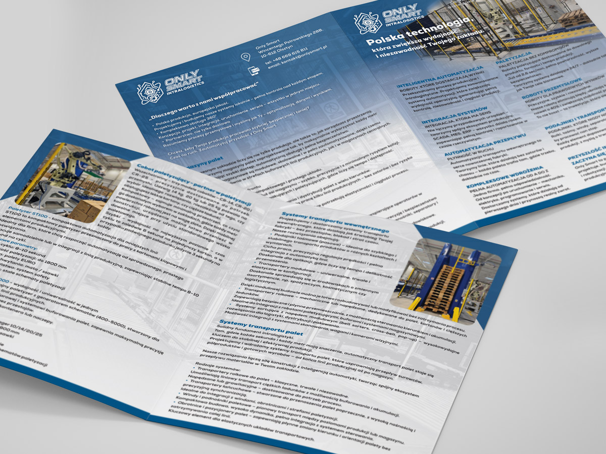 Ulotka składana 2×A5 – Projekt i Druk